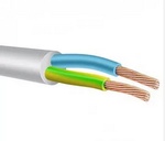 Провод бытовой ПВС 2х0,75 белый ГОСТ (бухта 200)