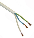 Провод бытовой ПВС 3х0,75 белый ГОСТ (бухта 100)