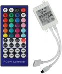 Контроллер ЭРА для светодиодной ленты с ИК пультом RGBW-Controller-12/24V-96/192W-IP20-IR (кратно 1)