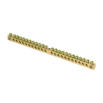 Шина нулевая 6х9 (24/1) PEN "ноль-земля" (6x9мм) 24 отв. латунь крепеж по центру EKF (кратно 10)