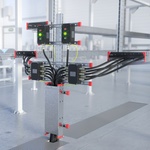 Стойка монтажная усиленная L=1000мм горячий цинк комплект ДКС