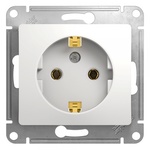 Розетка с заземлением GLOSSA БЕЛЫЙ механизм GSL000143