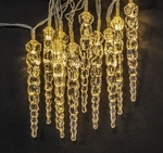 Гирлянда "Сосульки" прозрачные ВНУТРЕННЯЯ IP20 1,65м ТЕПЛЫЙ БЕЛЫЙ ОТ БАТАРЕЕК Navigator 80 721 NGF-D016-10WW-2AA