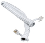 Телефонный шнур витой, трубочный, 2 м, белый REXANT 18-2021