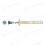 Дюбель-гвоздь гриб. 6х40 нейлон (150 шт) - ведро Tech-Krep