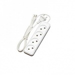 Удлинитель бытовой 4 гнезда 1,5м без заземления ШВВП2х0,75 6А 1300Вт белый Союз (Универсал) 481S-0401