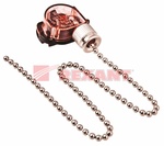 Сонетка-выключатель для бра с цепочкой 270мм без наконечника Серебро REXANT 32-0101