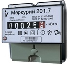 Счётчик однофазный однотарифный Меркурий 201.7 5(60)А DIN ОУ  1тар.
