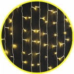 Гирлянда "Занавес" УЛИЧНАЯ IP44 2x1.5м режим "искрящийся снег" теплый БЕЛЫЙ свет провод прозрачный 220В Navigator 61872