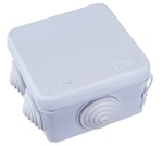 Коробка распределительная ОП 70х70х40мм 7 вводов IP55 бел. 67030Б ТУСО