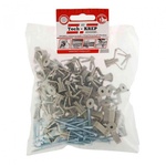 Дюбель "Бабочка" 10х50 (40 шт) с саморезом 4х60 (40 шт) - пакет Tech-Krep