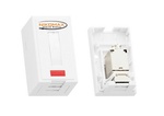 Настенная розетка NIKOMAX, 1 порт, Кат.5e (Класс D), 100МГц, RJ45/8P8C, FT-TOOL/110/KRONE, T568A/B, неэкранированная, со шторкой, белая - гарантия: 5 лет расширенная / 25 лет системная