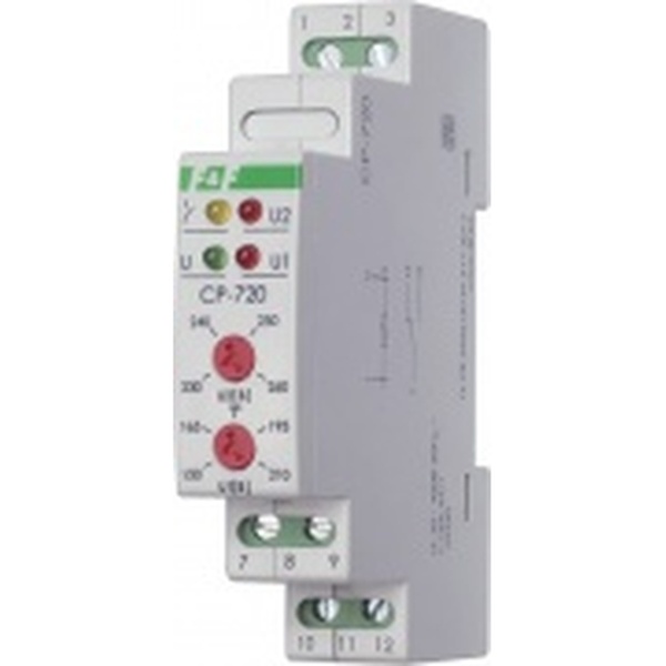 Евроавтоматика CP-720-16A 150-450B DIN реле (датчик) контроля напряжения