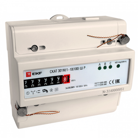 Счетчик СКАТ 301М/1 - 10(100) Ш Р EKF