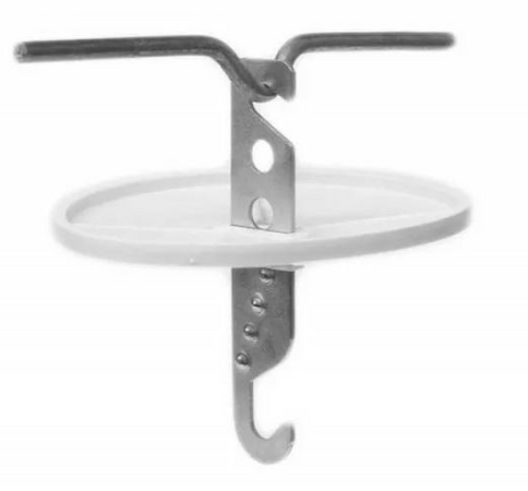 Розетка потолочная D100 с удлиненной осью Белая Systeme Electric RP-1-2