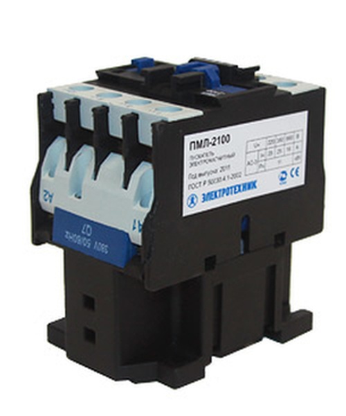 Контактор   25A  220В  1з ПМЛ 2100 УХЛ4 Б, 220В/50Гц, 1з, 25А, нереверс., б/реле, IP00, эл/магнит.  (ЭТ)