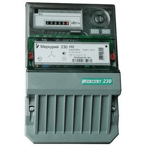 Счетчик трехфазный однотарифный Меркурий 230 АМ-03 5-7,5А 380В ОУ шкаф + подобрать трансформаторы тока