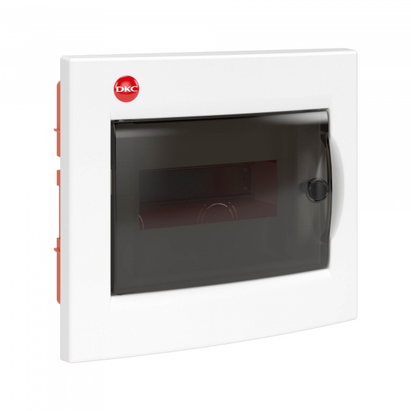 DKS 81708 Щиток встраив.с двер.8мод.,IP41,бел.,с усил. клем.блок. 1х87308