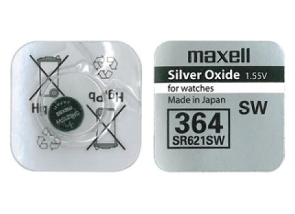 Батарейка "таблетка" Maxell SR621SW (364) (кратно 10)
