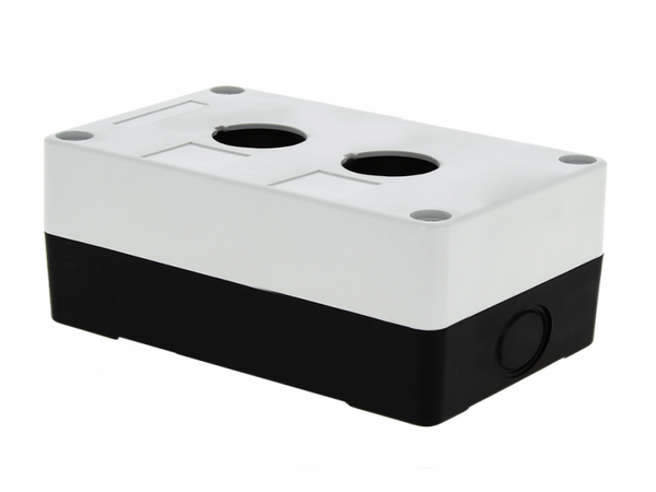 Корпус КП102 2 кнопки белый пластиковый EKF