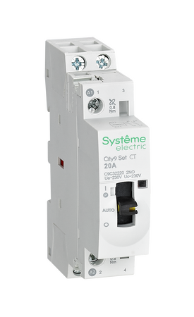Контактор модульный  20A 230В 2НО AC 2Р 230В-230В City9 Set C9C32220 Systeme Electric