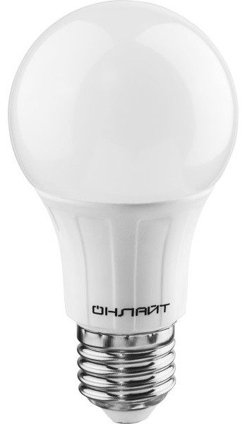 Светодиодная лампа ОНЛАЙТ A60 10Вт 230В 6500K E27