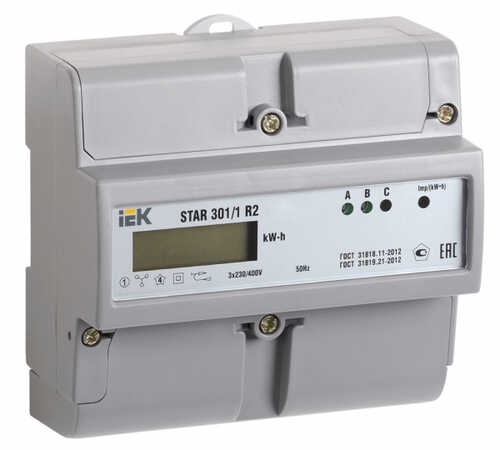 Счетчик эл. энергии трехфазный STAR 301/1 R2-10(100)Э