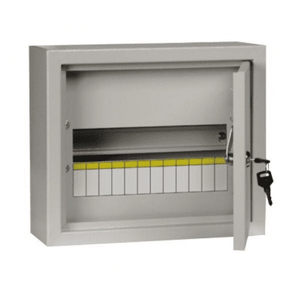 Щит ЩРН 12 180х310х120 IP55 с замком + с окном КРЗМИ