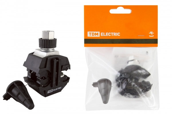 Зажим герметичный для ответвления от неизолированного проводника ЗГОНП 16-120/16-35 (N640) розничная упаковка TDM