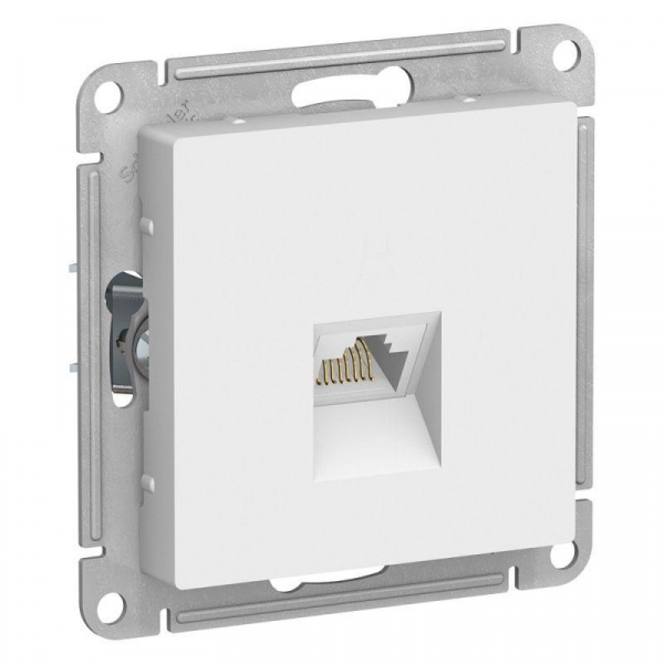 Розетка компьютерная RJ45 ATLAS DESIGN механизм БЕЛЫЙ ATN000183