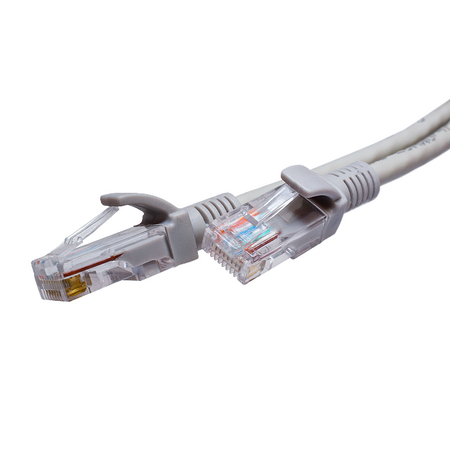 Патч-корд SUPRLAN U/UTP Cat.5e 4x2 26AWG (7x0.16mm) Cu LSZH серый 3м