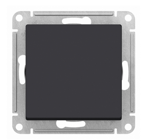 Выключатель одноклавишный схема 1 10АХ ATLAS DESIGN механизм КАРБОН ATN001011