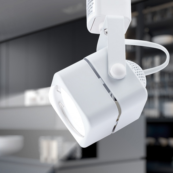 Светильник трековый ЭРА TR10-GU10 WH Трек MR16, белый