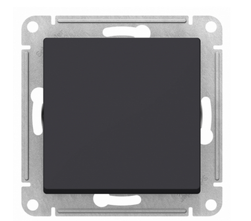 Переключатель одноклавишный схема 6 10АХ ATLAS DESIGN механизм КАРБОН ATN001061