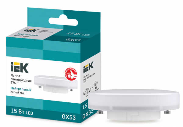 Светодиодная лампа IEK 15Вт 230В 4000К GX53