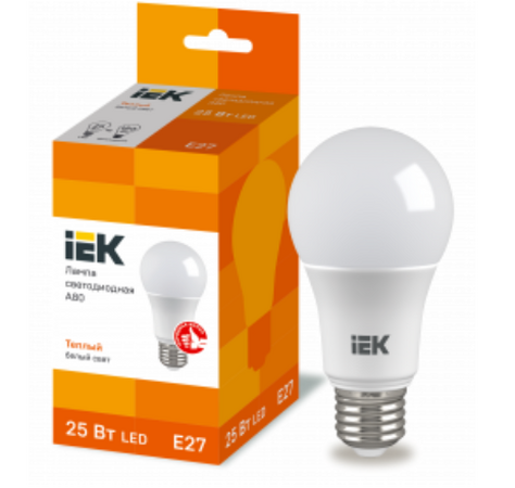 Светодиодная лампа IEK A80 25Вт 230В 3000К E27