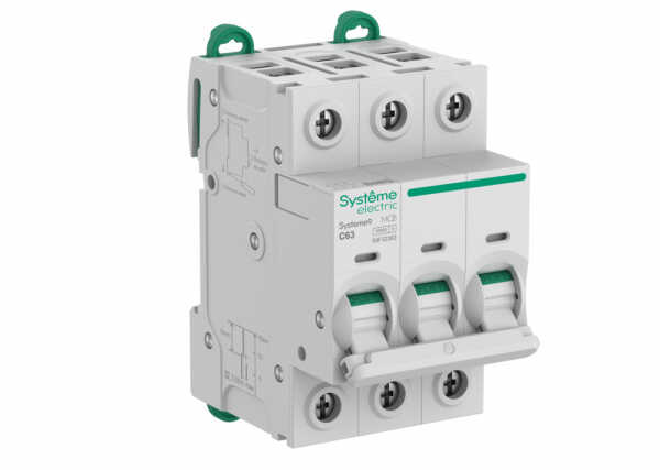 Выключатель автоматический 3П 63А характеристика C 10кA 400В Systeme Electric Systeme9