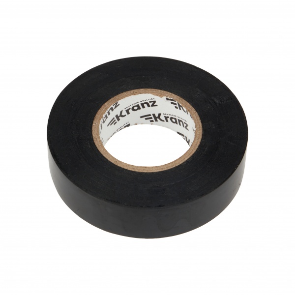 Изолента ПВХ KRANZ профессиональная, 0.18х19 мм, 20 м, черная (10 шт./уп.) KR-09-2806
