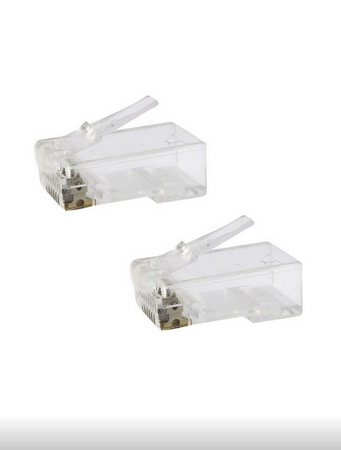 Разъем RJ-45 UTP для кабеля кат. 5Е, 8P8C (100шт) TDM