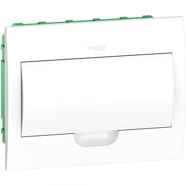 Бокс City9 Box ЩРВ-П-12 встраиваемый с белой дверью 1ряд/12мод, IP40, IK07, 63А, 2 клеммы EZ9E112P2FRU Systeme Electric