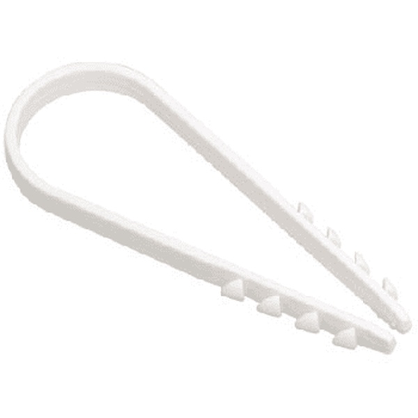 Дюбель-хомут 5/10, белый круглый (100шт) РосДюбель