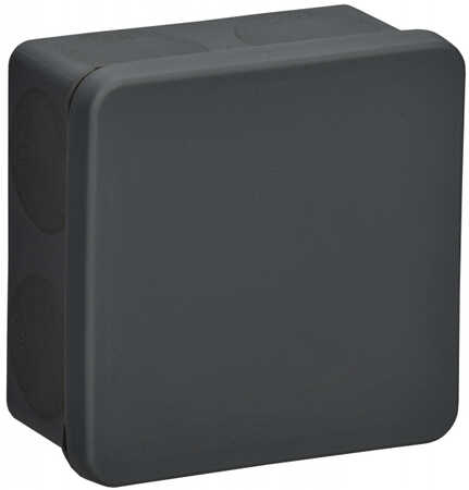 Коробка распределительная КМ42435 о/п 80х80х40мм IP67 8 вв. черная IEK