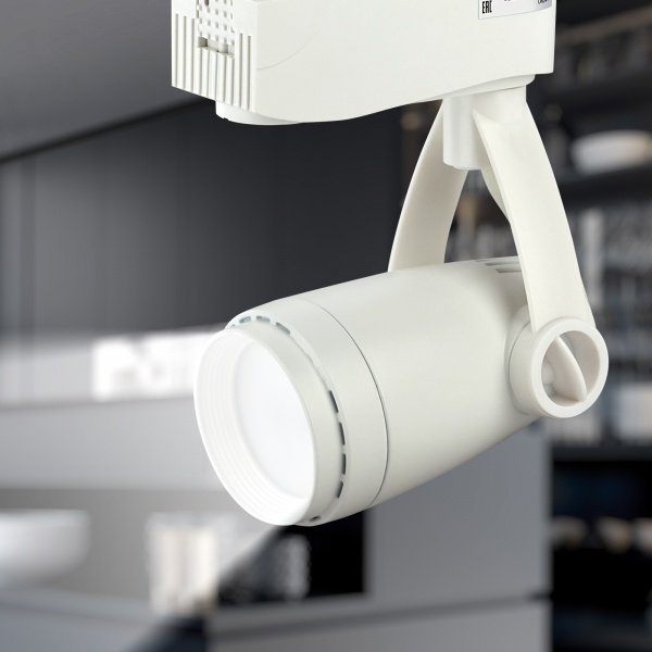 Светильник трековый ЭРА TR12-GU10 WH Трек GU10, белый