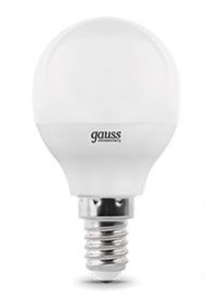 Светодиодная лампа "шарик" Gauss G45 12Вт 180-240В 4100K E14