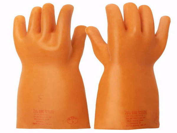 Перчатки диэлектрические латексные до 1000B (цена за пару)