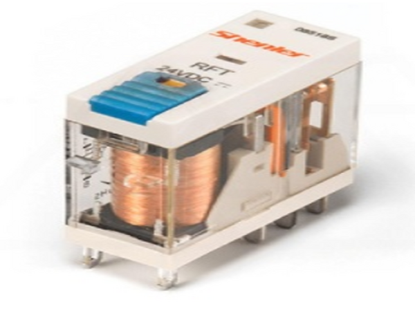 Реле RFT2CO730LT, 2CO, 8A(250VAC/30VDC), 230VAC, мех. индикация, тест-кнопка с блокировкой, LED