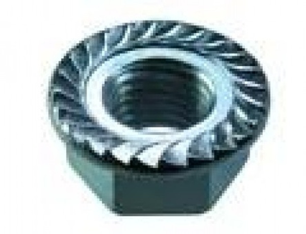 Гайка DIN 6923 М6 с фланцем (насечкой)  (100шт) Сварог