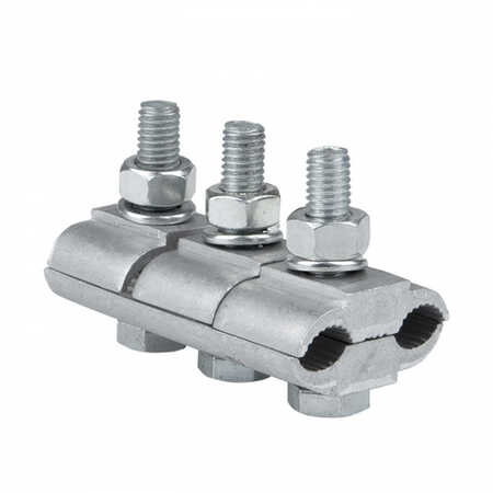 Зажим соединительный плашечный 3 болта М6 (D провода 9,6...11,4 мм) ПА-2-2 EKF PROxima (кратно 6)