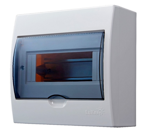 Бокс навесной с прозрачной крышкой ЩРН-П-6 для наружной установки 6-модульных устройств  Lezard серия LUXRAY 731-2000-006