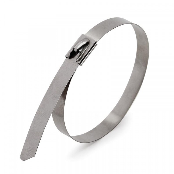 Хомут (стяжки) сталь  СКС (304) 7,9 x 400 (10шт.) (Fortisflex) (кратно 1)